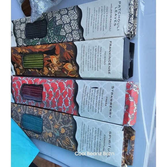 Incense Holder With Incense Sticks Cones & Wooden Ash Catcher - Picture 15 of 15